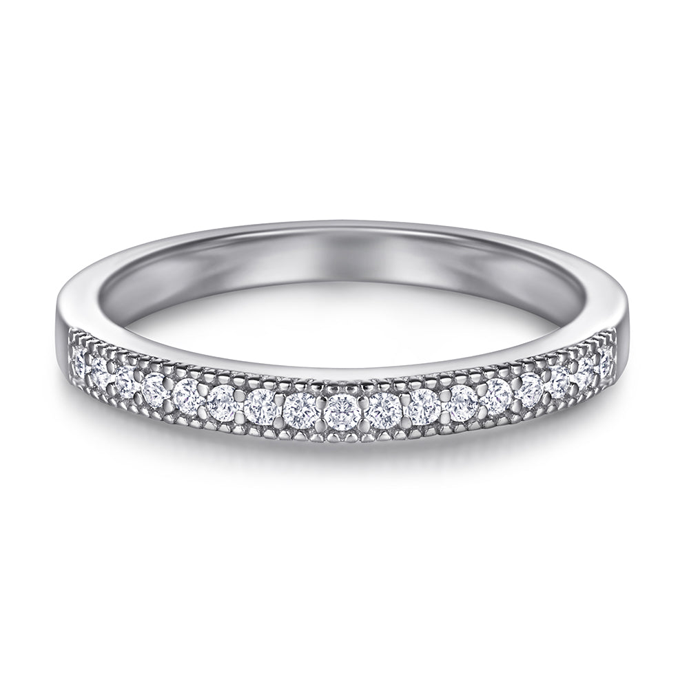 925 Sterling Silver Radiant Cut Cz Ladies Bridal Ring Set